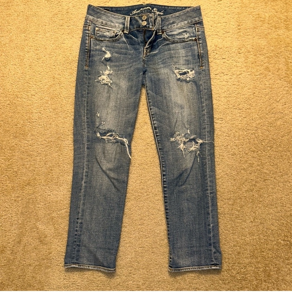 AE Distressed Blue Jeans